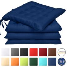 BEAUTISSU – Cojín para silla Azul oscuro – Decoración moderna y elegante – Ideal para proyectos de mejora del hogar