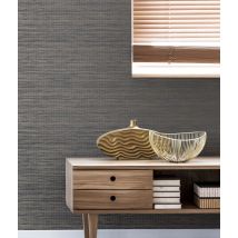 Papier Peint Intissé Texture Dorée 1005 X 52cm Quartz Fumé