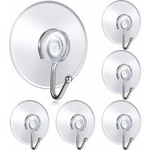 Mereteet - 45 Mm Ventouse En Plastique Transparent De Cuisine Salle De Bain Ventouse Muraux Crochets D'Aspiration Imperméables Sans Colle De Forage 