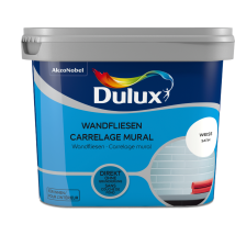 Dulux Fresh Up Wandfliesenfarbe Satin, Frische Farbe Für Ihr Bad, Weiß, 750 Ml