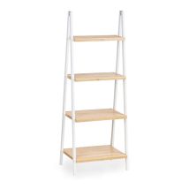 Bambusregal BAMBOO GLOW – 40 x 30 x 109 cm – Holz – hohe Tragfähigkeit bis 40 kg – einfache Montage – modernes Design