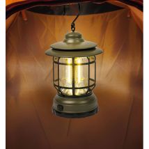Lampe - Je Cherche Une Idee - Camping - Style Tempête - Vert