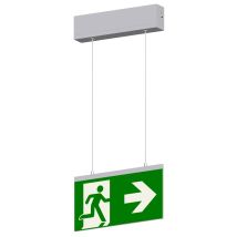 B-Ware Mexcel Fluchtweg Notbeleuchtung Mexm1930 Zb Warnschild Led Aluminium Sicherheit