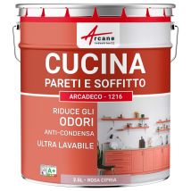 Pittura Cucina Lavabile, Parete E Soffitto: Arcadeco - 1216 - 2,5 L Rosa Cipria - Ral 010 70 15 - Arcane Industries