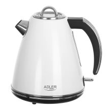 Bouilloire Électrique Adler Ad 1343, En Métal 1,5 Litres Système De Contrôle De Sécurité, Puissance Max. 2200w, Blanche