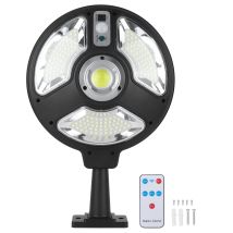 Lumière Murale Solaire Led Étanche Avec Détecteur De Mouvement Et Télécommande Pour Décoration Extérieure De Jardin Villa