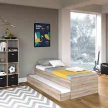 Cama Para Niños Enzo, Sonoma, 90x200 Cm Vitalispa