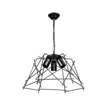 Tezeta - Pendelleuchte Tena Mdl3854 Leuchtet In Asymmetrischem Schwarzem Metall
