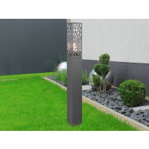 Led Wegeleuchte Eckig Edelstahl In Anthrazit, Höhe 100cm, Ip44