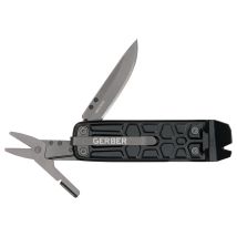 Gerber Multi-tool Con 7 Funzioni, Coltello Con Lama Liscia E Clip Da Cintura, Lockdown Slim Pry, Ghisa/5cr15mov, Onyx, 30-001735