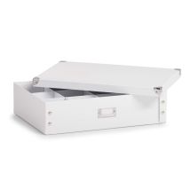 Zeller 17769 Contenitore Per Cravatte/cinture, Paper, Bianco, 44.5x31.5x11 Cm