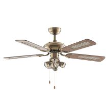 Ceiling Fans With Lighting 'anariki' Made Of Metal For Living Room & Dining Room