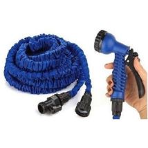 Tuyau d'arrosage extensible – 60 m – Pistolet d'arrosage – Anti-éclosion, résistant aux nœuds – TRADE SHOP