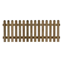 Gerader Zaun aus imprägniertem Holz – 180 x 70 cm – Gartenzaun – Sichtschutz