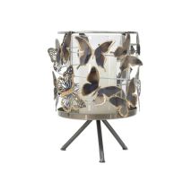 Kerzenhalter Mauro Ferretti Metall Schmetterlinge 15x15x23 Cm