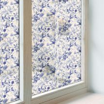 Sichtschutzfolie 200x146 Cm Folie Für Badezimmer Schlafzimmer Sichtschutz Fenster Milchglas Selbstklebend Blickdicht Dekorativ Blumensymmetrie