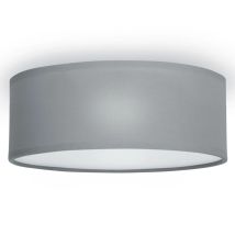 Deckenlampe Ceiling Dream, Stoff Grau / Abdeckung Satiniert, Ø 30cm