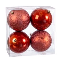 Weihnachtskugeln - Bigbuy Weihnachten - Mehrfarbig - Kunststoff - 4 Einheiten - 20 X 20 X 10 Cm