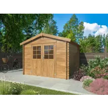Abri Bois Rita 296x296 Cm &eacutepaisseur 28 Mm &eacutepic&eacutea Autoclave - Sans Plancher