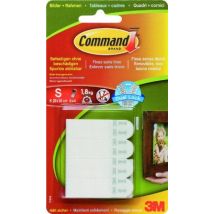 Command 17202 Bilder-montagestreifen S (bis Zu 1,8 Kg Tragkraft) 4 Sets Mit 2 Streifen, Weiß