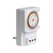 Interruptor horario electromecánico Twinplug-D VEMER – 10 x 7 x 5 cm – 3680 W
