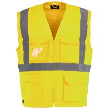 Asatex Prevent Trendline Warnweste Ptw-wt Gr. L Leuchtgelb/marine