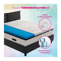 Topper Singolo Standard 80x190 Fresco 6,5 Cm, Tessuto