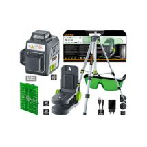 Laserliner – 3D Green Laser Level – Horizontal & Vertical Circles – Manual Tilt Function – Accessories Included