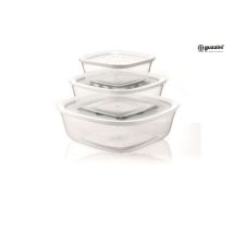 Set 3 Aufbewahrungsbehälter 570x1400x2950 Weiß