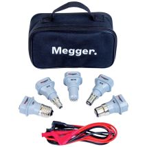 Megger – LA-Kit Adapter-Set mit 5 gängigen Lampenadaptern B22, B15, E27, E14, GU10 – IEC61010-konform
