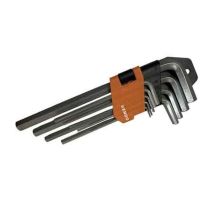 Set Chiavi Maschio Esagonali Lunghe Kendo 9 Pezzi 1,5 2 2,5 3 4 5 6 8 10 Mm
