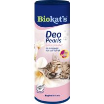Deo Pearls Baby Powder 700 g Katzenstreu mit Vanille-Duft geruchsbindend Hygienemittel für Katzen