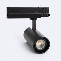 Efectoled - Faretto Led Fasano Nero 20w Regolabile Per Binario Trifase Bianco Caldo 2700k