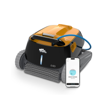 Maytronics Dolphin E40i Poolroboter – für Becken bis 12 x 6 m – integrierte App-Steuerung – 2-stufiges Filtersystem – PVC-Bürste