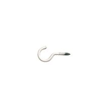 Gancho de tornillo 11K – Hierro recubierto de plástico – Color blanco – 40x3,0 mm – Pack de 100 unidades