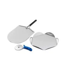Kit "casa Mia" Con Pala 30 Cm, Vassoio E Rotella 10 Cm - Gimetal