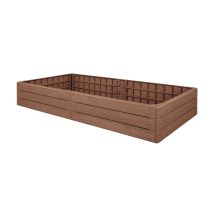 Fixkraft Beetumrandung Braun Rechteck, Hochbeet, Beeteinfassung, Beetbegrenzung