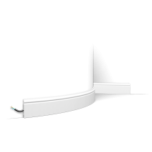 Orac - Sockelleiste Fußleiste Von Decor Sx165f Axxent Flexible Profilleiste Wand Boden Leiste Kabelschutz Funktion 2 Meter