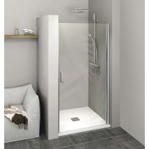 Zoom Line - Anta Doccia, Monoblocco 100 Cm, Alluminio Lucido/vetro Trasparente Zl1210 - Polysan