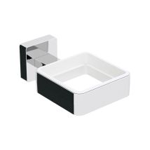 Cristina Ondyna – DADO0151 – Einzelhalterung Messing verchromt – 6,9 cm Breite, 4 cm Höhe, 11 cm Tiefe