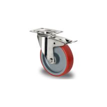 Cascoo Lenkrolle Mit Totalfeststeller Ø 160 Mm Serie N2u6 Gleitlager Edelstahl