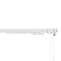 Riel extensible para cortinas 70-120 cm blanco – Metal – Incluye soportes y tornillos