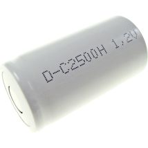 Sc2500h Batteria Ricaricabile Speciale 1/2 Torcia Adatto Alle Alte Temperature, Flat Top Nicd 1.2 V 2500 Ma - Mexcel