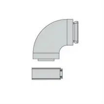Beretta – 90° Elbow Fitting – Aluminum – 60/100 mm Flue Connector