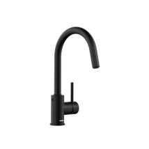Blanco Mida-s Grifo Negro Mate 20 Cm Caño Orientable