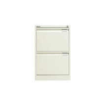 2 Drawer Foolscap Filing Cabinet - White - Bisley