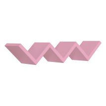 Sanitec Wandregal Saetta – Rose – 56cm x 15,5cm – Holzfaser – Max. 10kg – Umweltfreundlich – 24 Monate Garantie