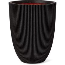 Capi - Vase Groove Elegant 46x58 Cm Schwarz