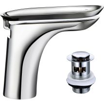 Mira - Showers Fluency Monobloc Basin Tap Chrome Bathroom + Waste 2.1828.001