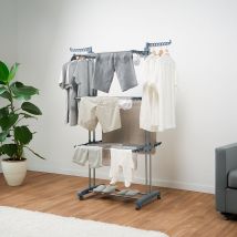 Innovagoods - Tendedero Plegable Vertical Con Ruedas Dolver 24 Barras